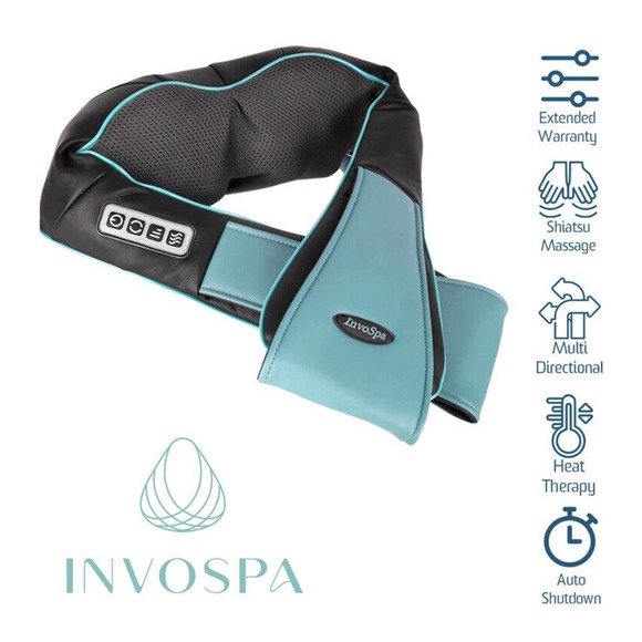 Home & Auto! Shiatsu Back Shoulder & Neck Massager Heat Deep Tissue 3D Kneading - Picture 7 of 15